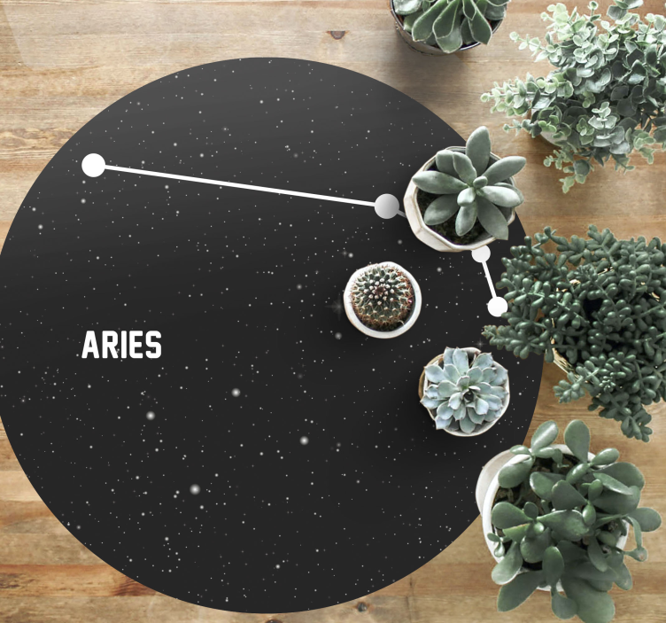 Tapis vinyle étoile constellation du bélier - TenStickers