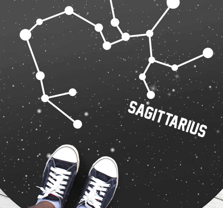 Tapis vinyle étoile constellation du sagittaire - TenStickers