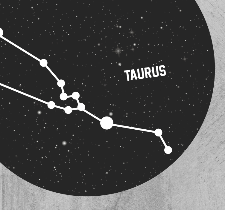 Tapis vinyle étoile constellation du taureau - TenStickers