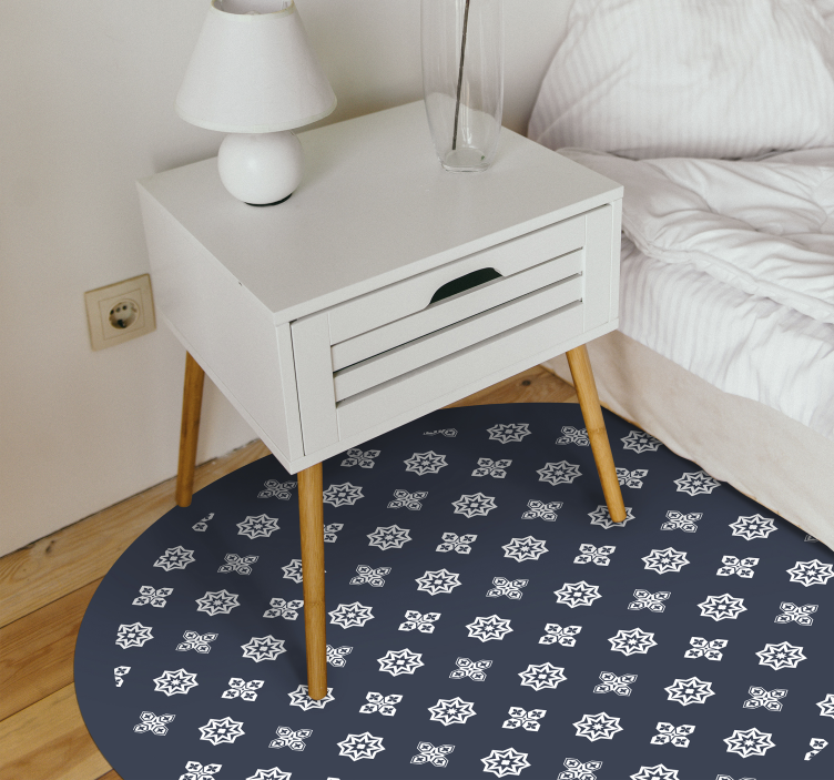 Tapis vinyle étoile motifs célestes - TenStickers
