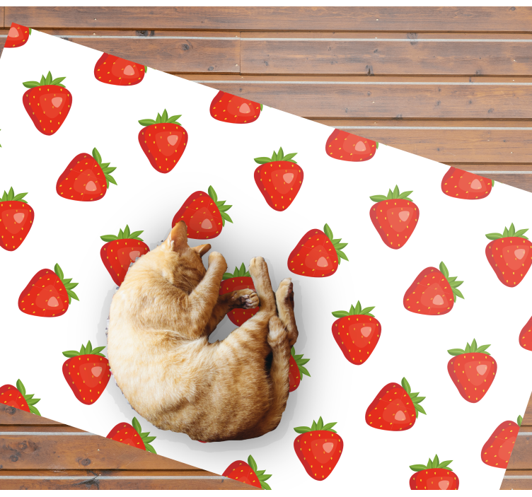 Tapis vinyle cuisine concept de fraise - TenStickers