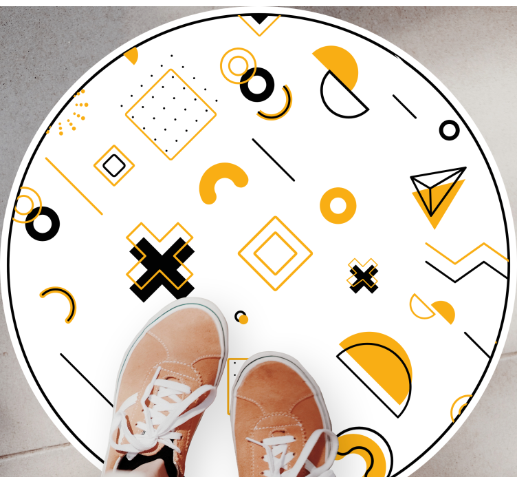 Tapis vinyle géométrique formes mathématiques modernes - TenStickers