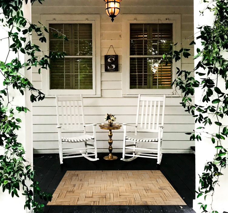 Tapis vinyle imitation parquet motif de sol - TenStickers