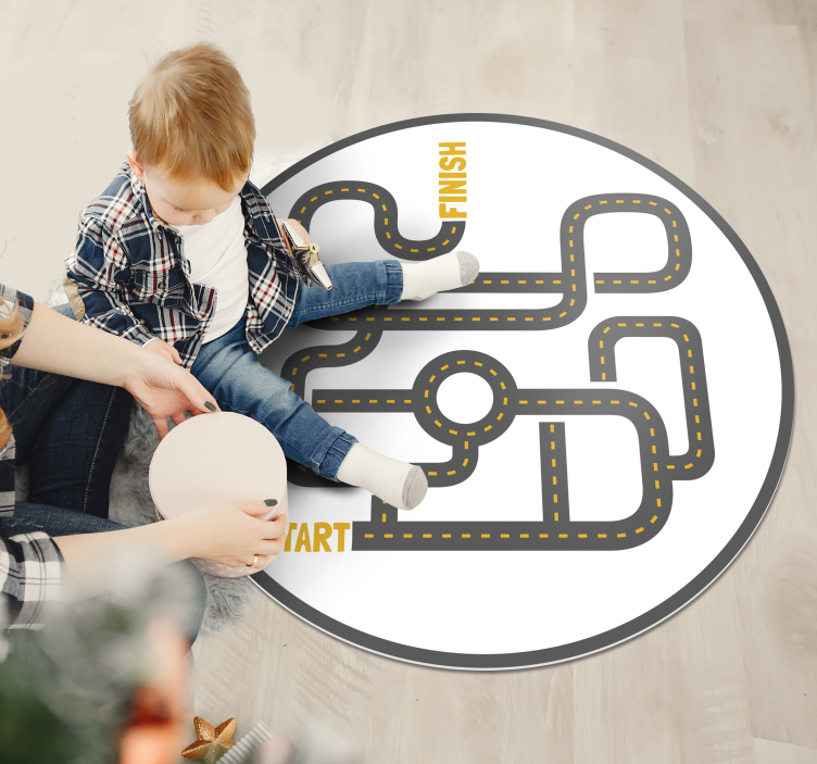 Tapis vinyle jeux aventure routière - TenStickers