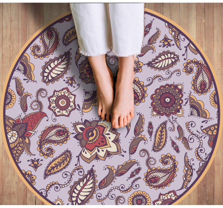 Tapis vinyle fleurs et plantes motifs botaniques élaborés - TenStickers