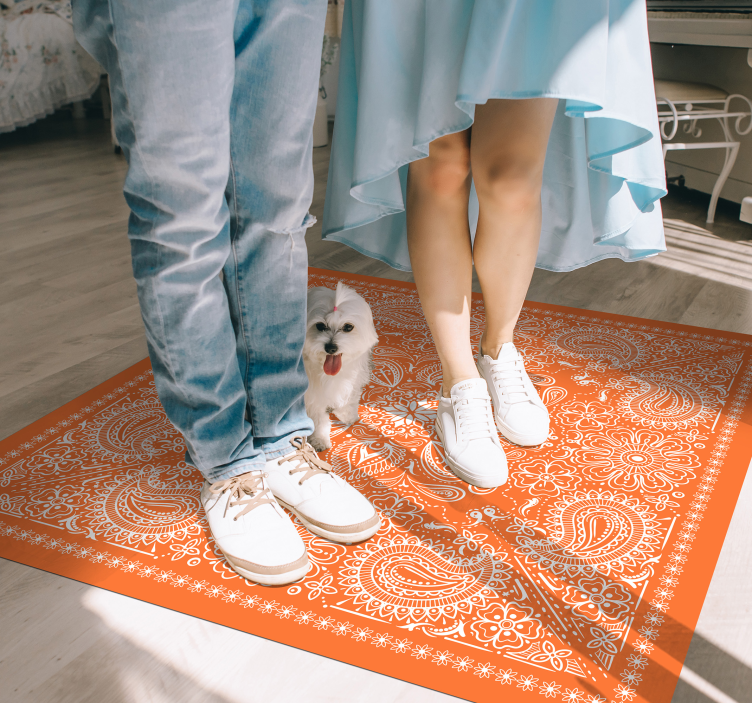 Tapis vinyle mandala ornement de mandalas - TenStickers