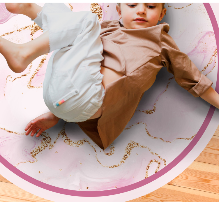 Tapis vinyle marbre élégant tourbillon rose - TenStickers