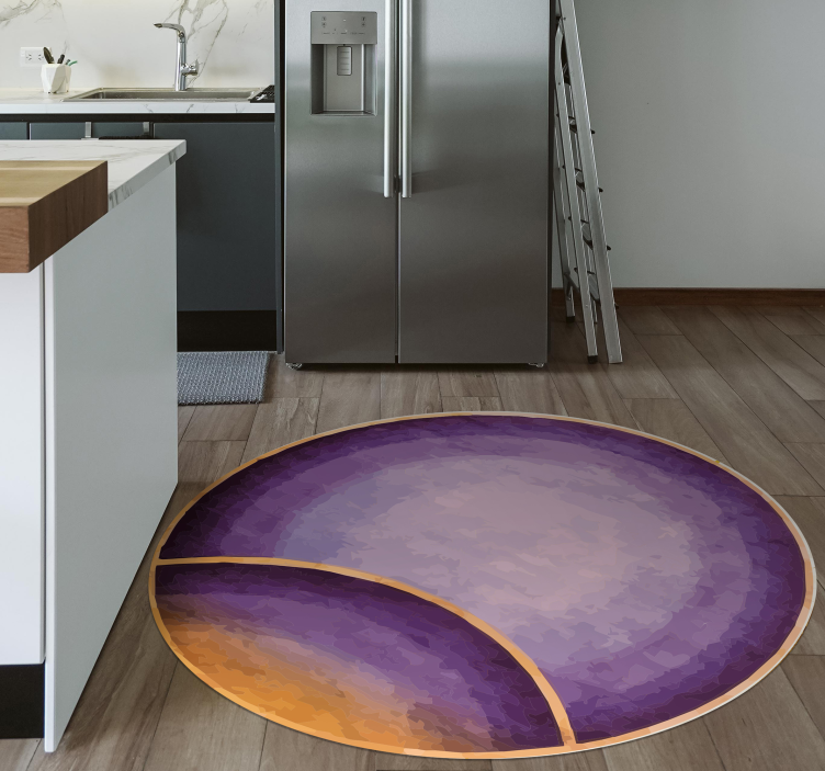 Tapis vinyle violet orbes dégradés - TenStickers