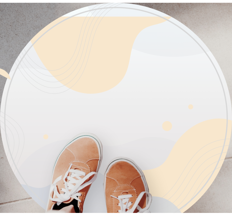 Tapis vinyle minimaliste motifs de vagues douces - TenStickers