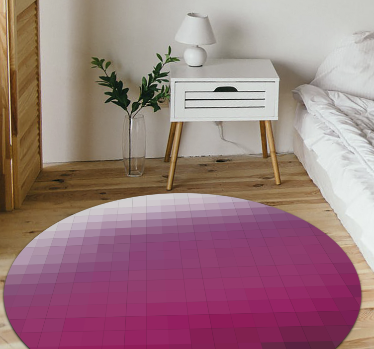 Tapis vinyle minimaliste sphère dégradée - TenStickers