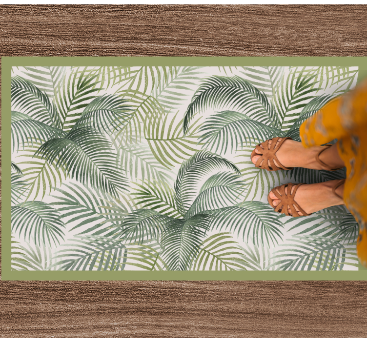 Tapis vinyle nature verdure luxuriante - TenStickers
