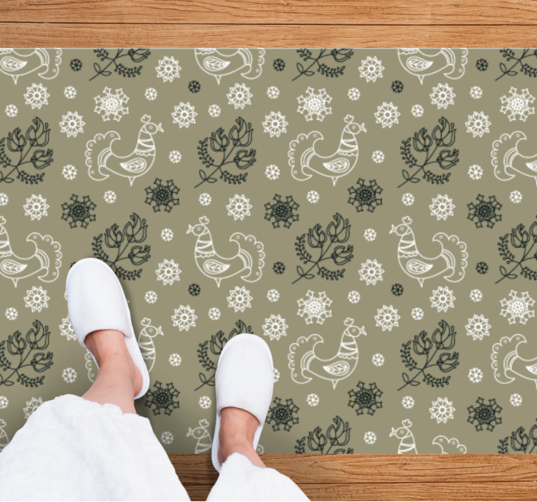 Tapis vinyle personnalisé charmants motifs animaliers - TenStickers