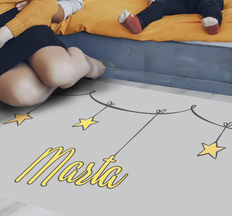 Tapis vinyle personnalisé étoilé sur mesure - TenStickers