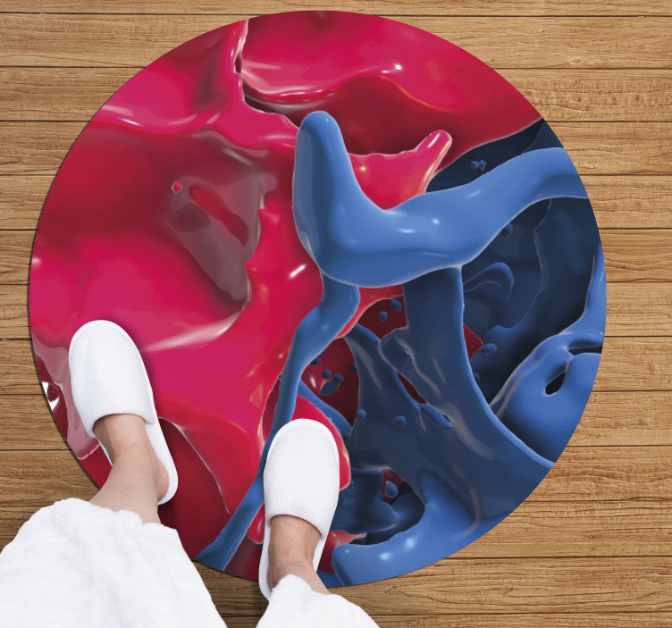 Tapis vinyle texture flux de couleurs abstrait - TenStickers