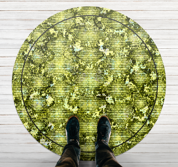 Tapis vinyle animal peau de reptile verte - TenStickers