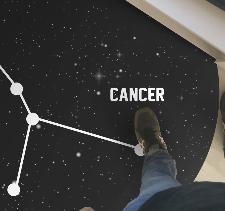 tapis vinyle moderne Cancer du signe du zodiaque - TenStickers