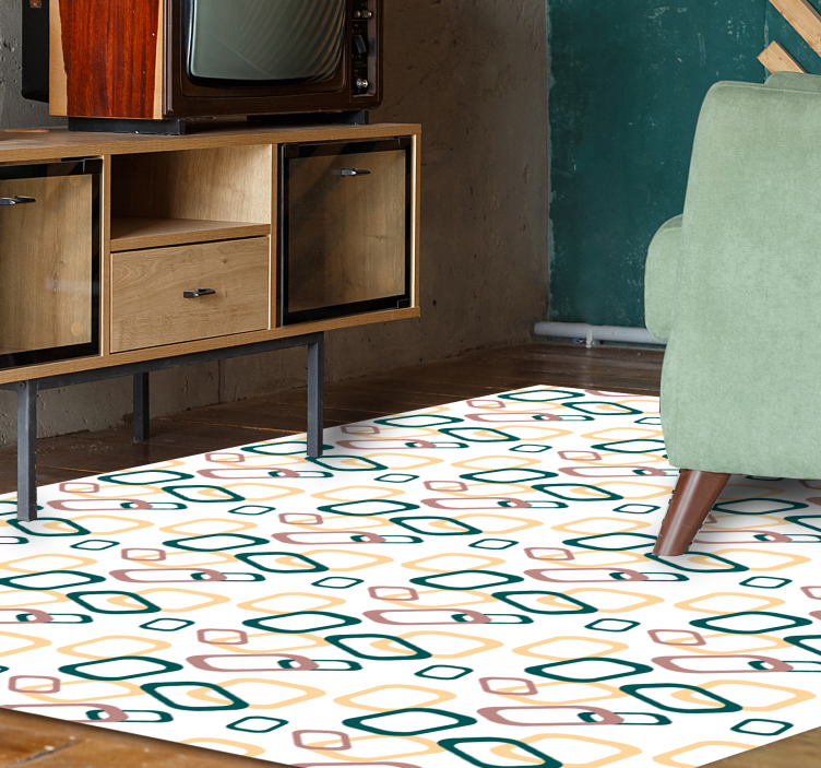 Tapis vinyle moderne Formes irrégulières abstraites - TenStickers