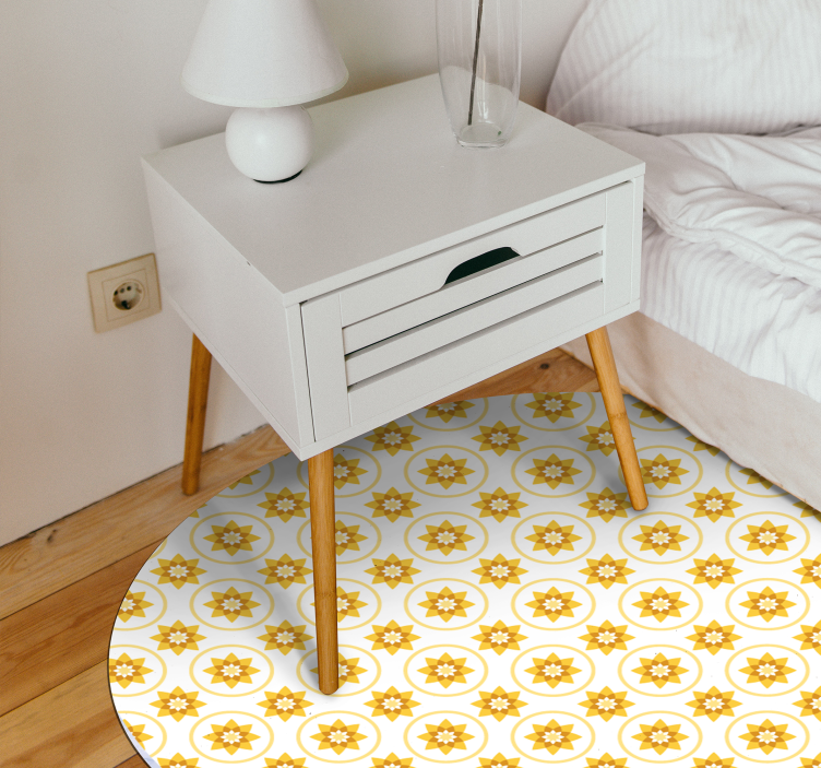 tapis vinyle moderne Soleil - TenStickers