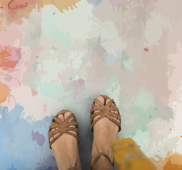 Tapis vinyle moderne Tapis abstrait pippa - TenStickers