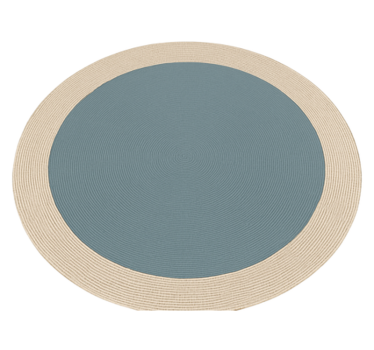 Tapis vinyle extérieur design rond bicolore - TenStickers