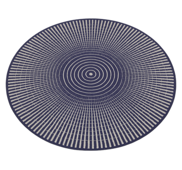 Tapis vinyle extérieur motif concentrique à rayures - TenStickers