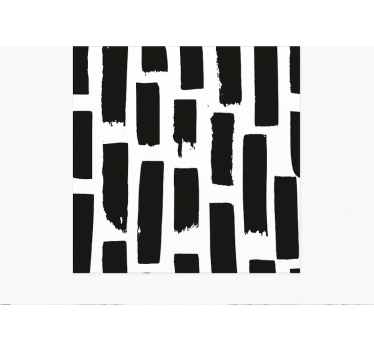 Tapis vinyle carré coups de peinture modernes - TenStickers
