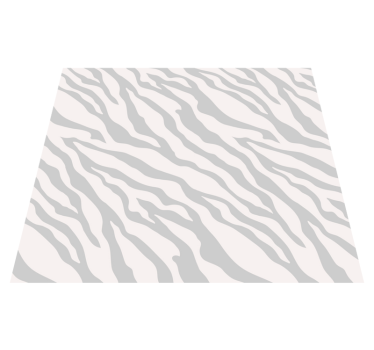 Tapis vinyle animal motif zèbre gris clair - TenStickers