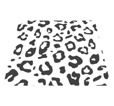 Tapis vinyle animal léopard noir - TenStickers