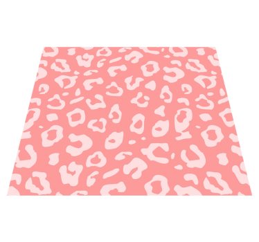 Tapis vinyle animal texture léopard rose - TenStickers