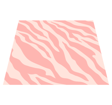 Tapis vinyle animal imprimé zèbre rose - TenStickers