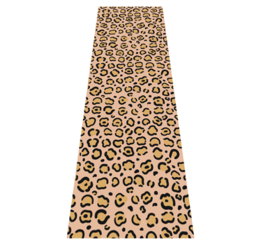 Tapis vinyle animal imprimé léopard pastel - TenStickers
