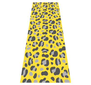 Tapis vinyle animal imprimé léopard pantone - TenStickers