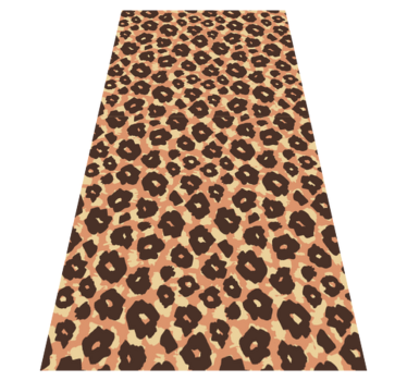 Tapis vinyle animal imitation léopard velouté classique - TenStickers