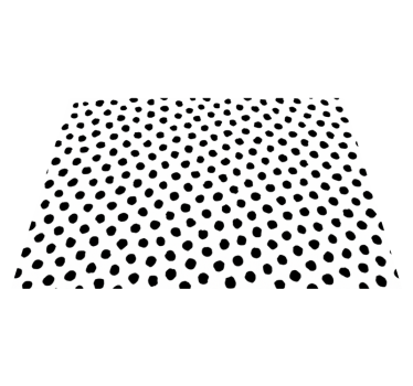 Tapis vinyle animal dalmatiens noir et blanc - TenStickers