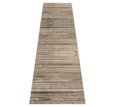 Tapis vinyle bureau planches en bois gris rustique - TenStickers