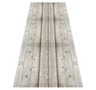 Tapis vinyle bureau effet bois pin blanc - TenStickers