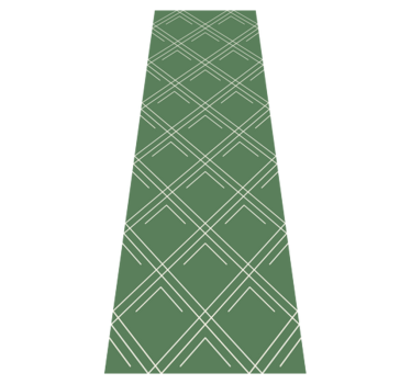 Tapis vinyle bureau carrés verts élégants - TenStickers