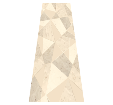 Tapis vinyle bureau triangles dorés 3d - TenStickers