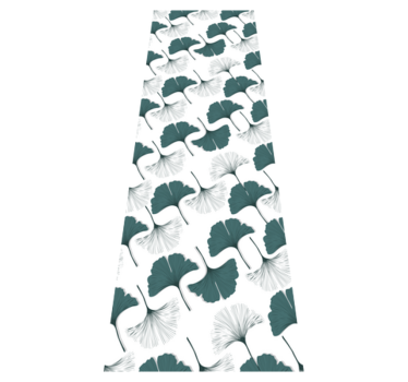 Tapis vinyle bureau motif feuilles de ginkgo - TenStickers