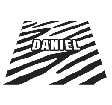 Tapis personnalisé en vinyle zèbre personnalisé - TenStickers