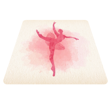 Tapis vinyle danse aquarelle - TenStickers