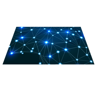 Tapis vinyle géométrique nœuds connectés - TenStickers