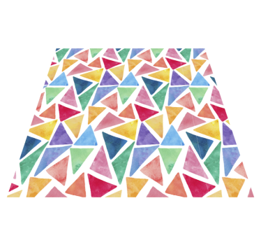 Tapis de vinyle pastel mosaïque triangles - TenStickers