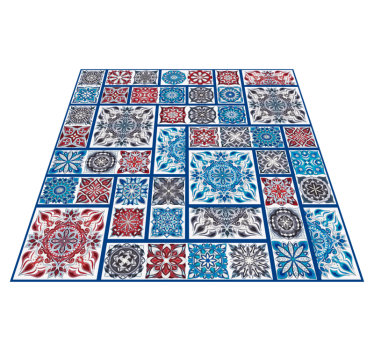 Tapis de bureau en vinyle à adhesif decos colorés - TenStickers