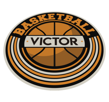 Tapis de vinyle personnalisé basket ball personnalisé - TenStickers