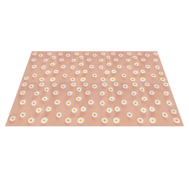 Tapis vinyle fleurs et plantes motif de marguerites florales - TenStickers