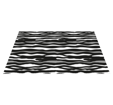 Tapis vinyle animal motif à rayures zébrées - TenStickers