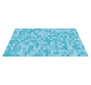 Tapis vinyle carreaux de ciment carreaux de mosaïque bleue - TenStickers