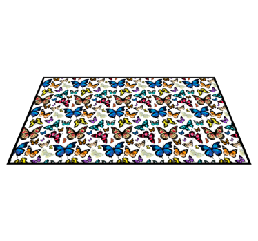 Tapis vinyle animal collection de papillons - TenStickers
