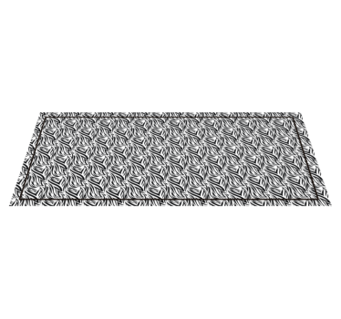 Tapis vinyle animal torsades zébrées - TenStickers